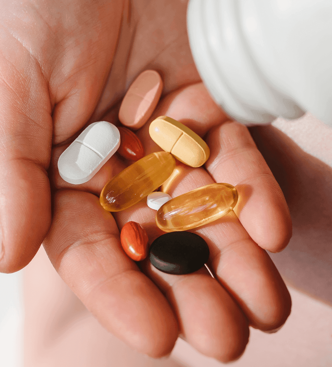 capsules floating