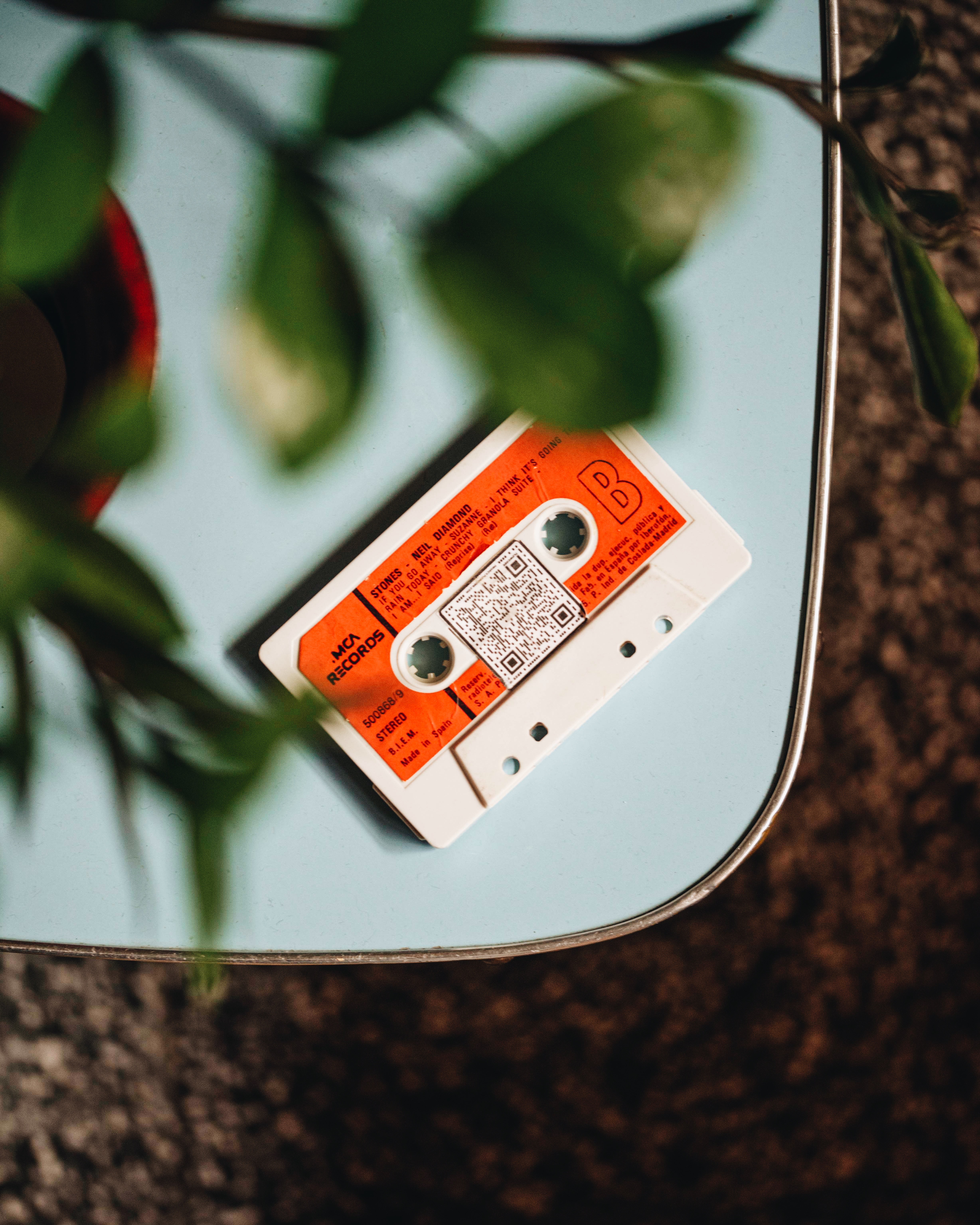 Vintage cassette tape — retro decor detail at Faire. Brunch & Drinks