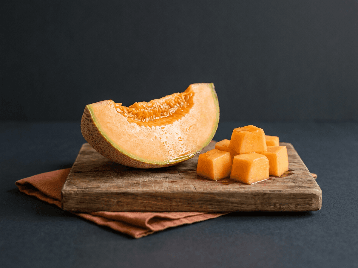 Sweet cantaloupe melon