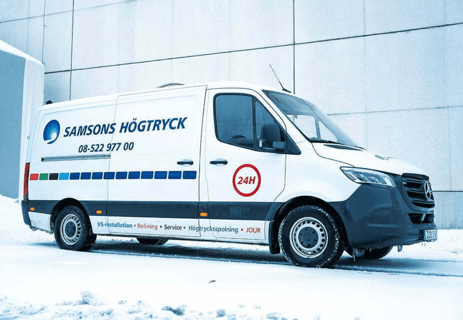 Högtrycksspolning, Samsons Rör, Stockholm