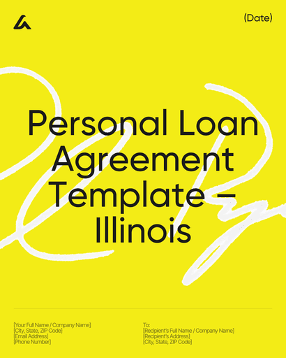 Personal Loan Agreement Template – Illinois