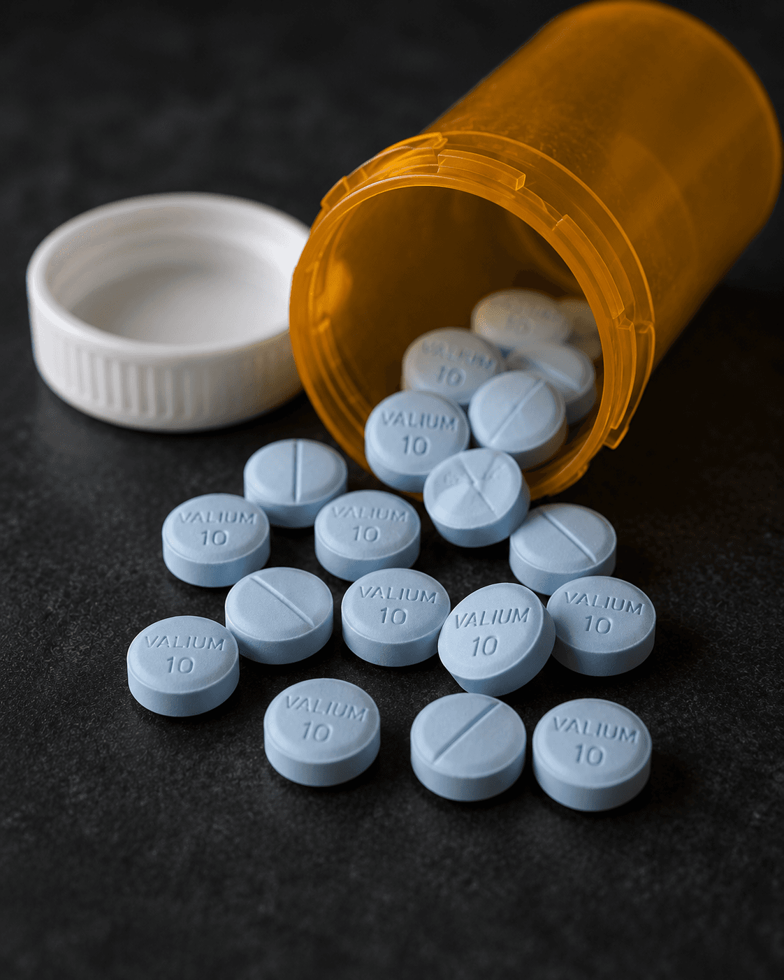 A Valium (diazepam) peer recovery specialist in a warm home setting, looking off-camera
