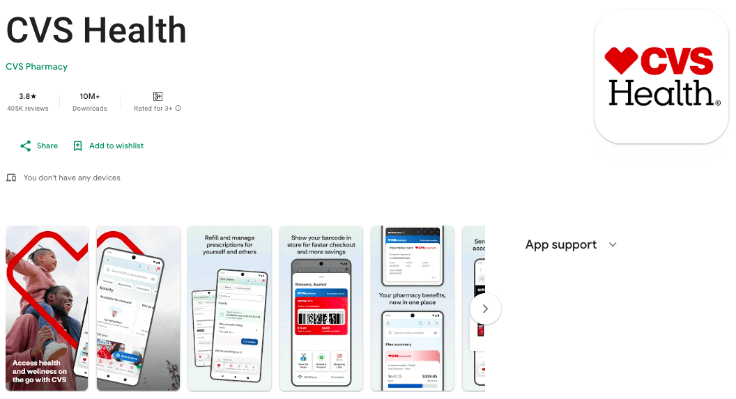 CVS Pharmacy Playstore