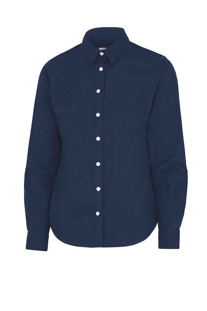 Witte jas dames voor werk bij Vanatex — Cottover Shirt Twill Lady – Gots Gecertificeerd