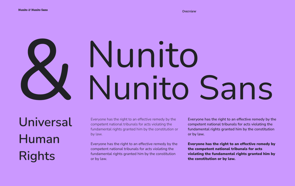 Best fonts for website About Nunito & Nunito Sans