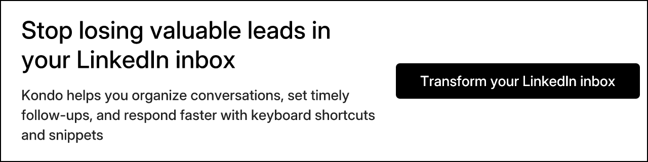 Stop losing valuable leads in your LinkedIn inbox