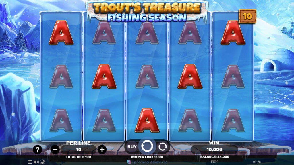 Trout's Treasure: Fishing Season (Spinomenal) - aperçu des gains