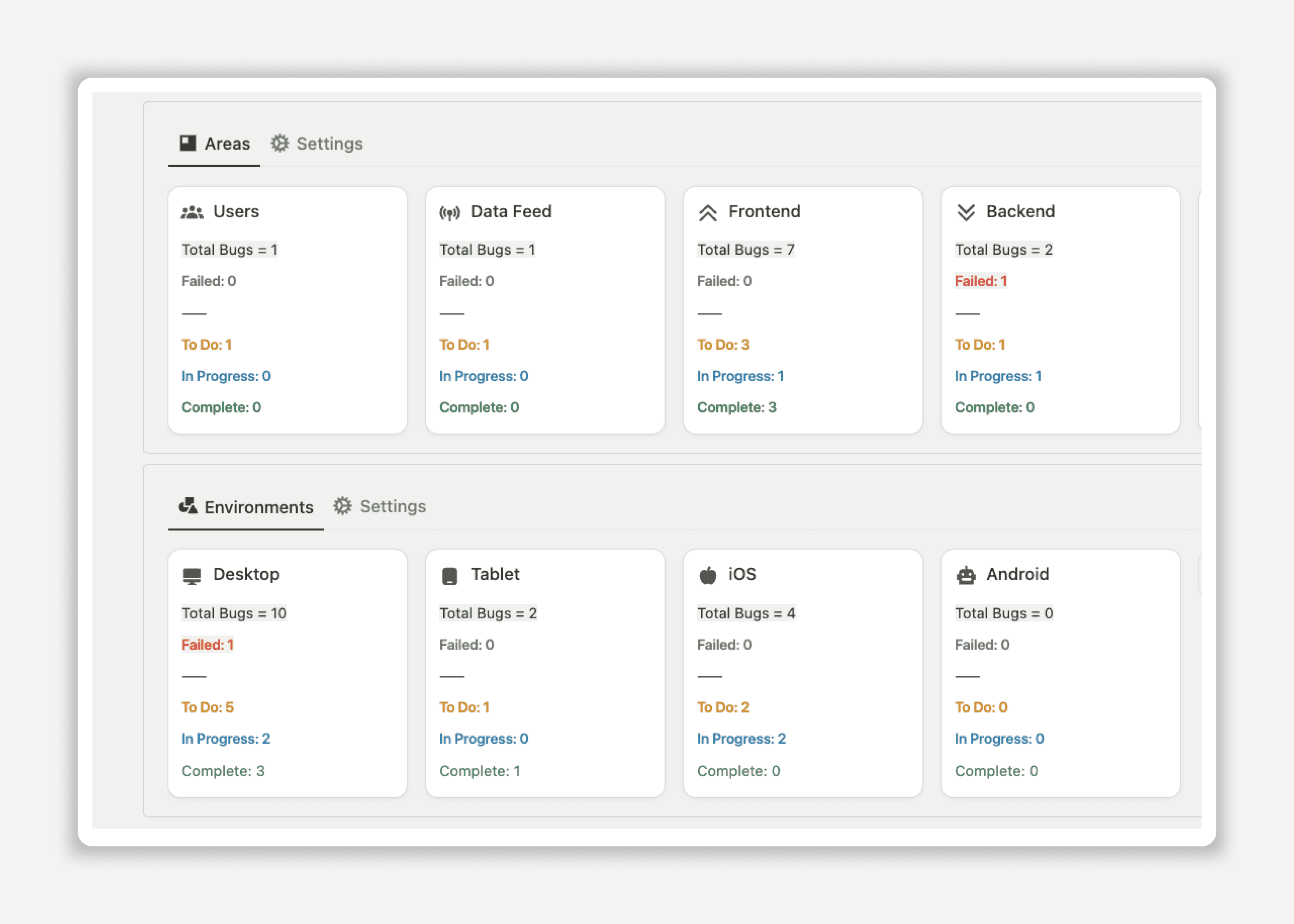 Notion Bug Tracker Template - Overview Section