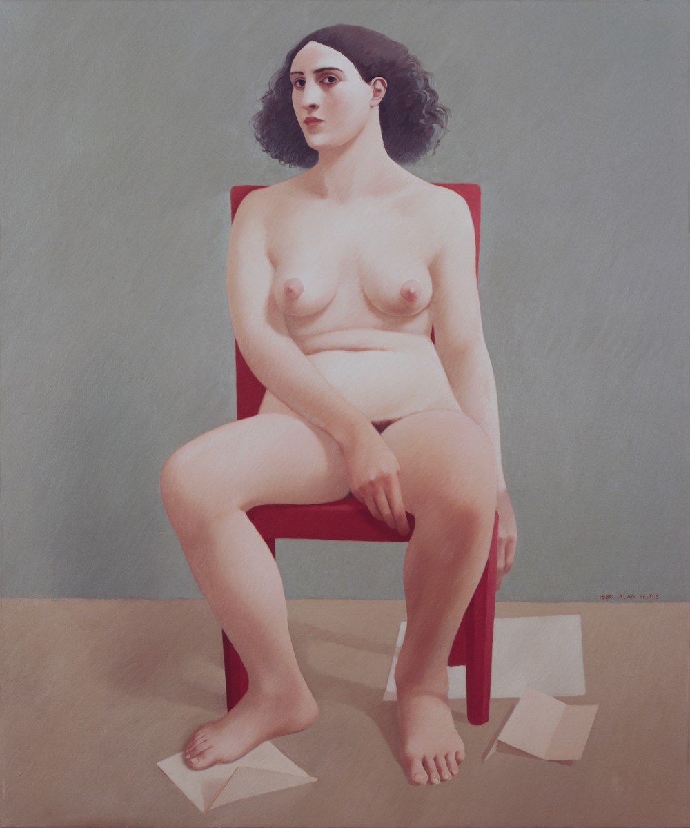 Alan Feltus, Woman with Red Chair, 1980