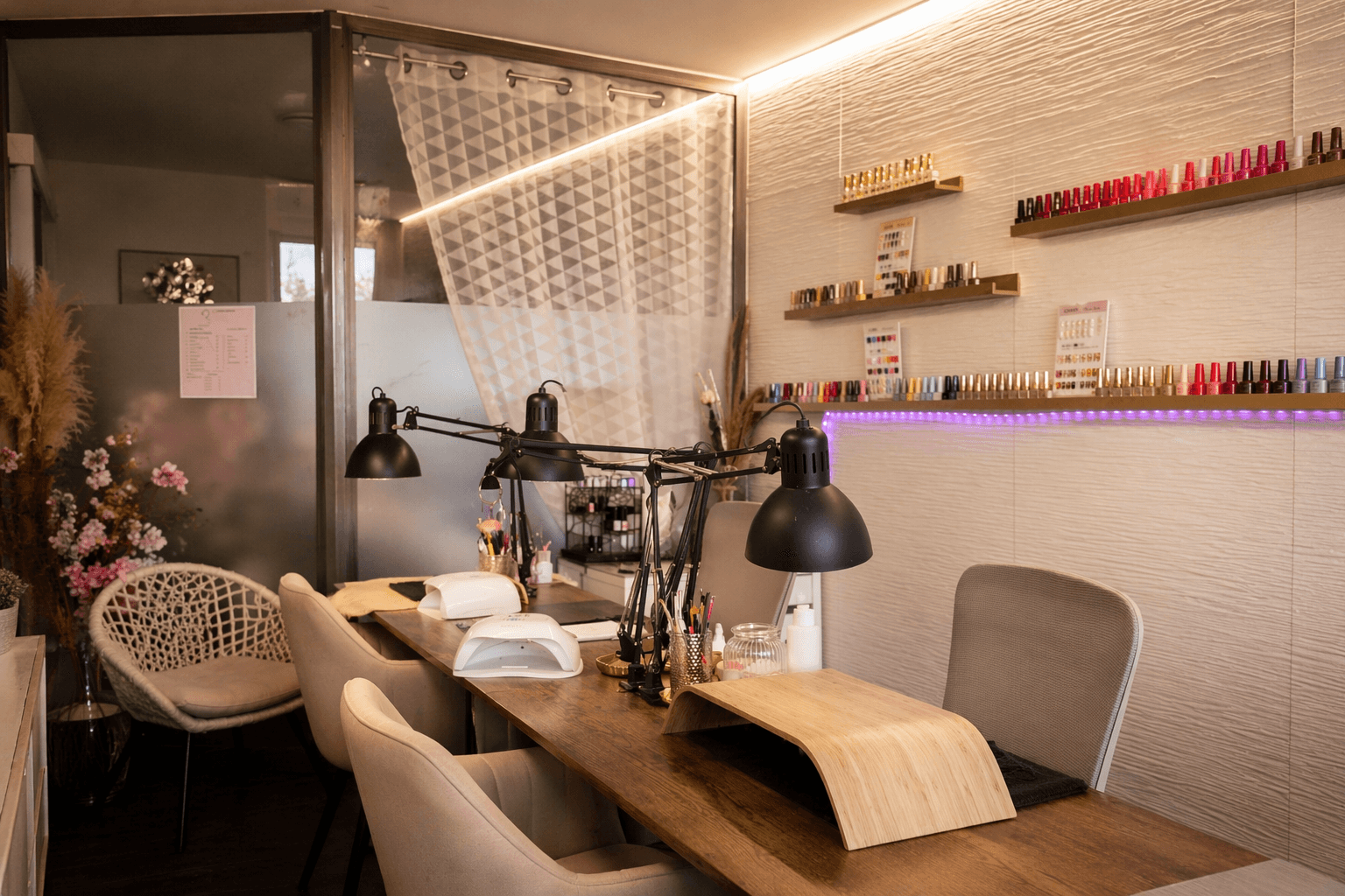 A close-up view of various baked goods on wooden plates, with warm, inviting colors and textures.