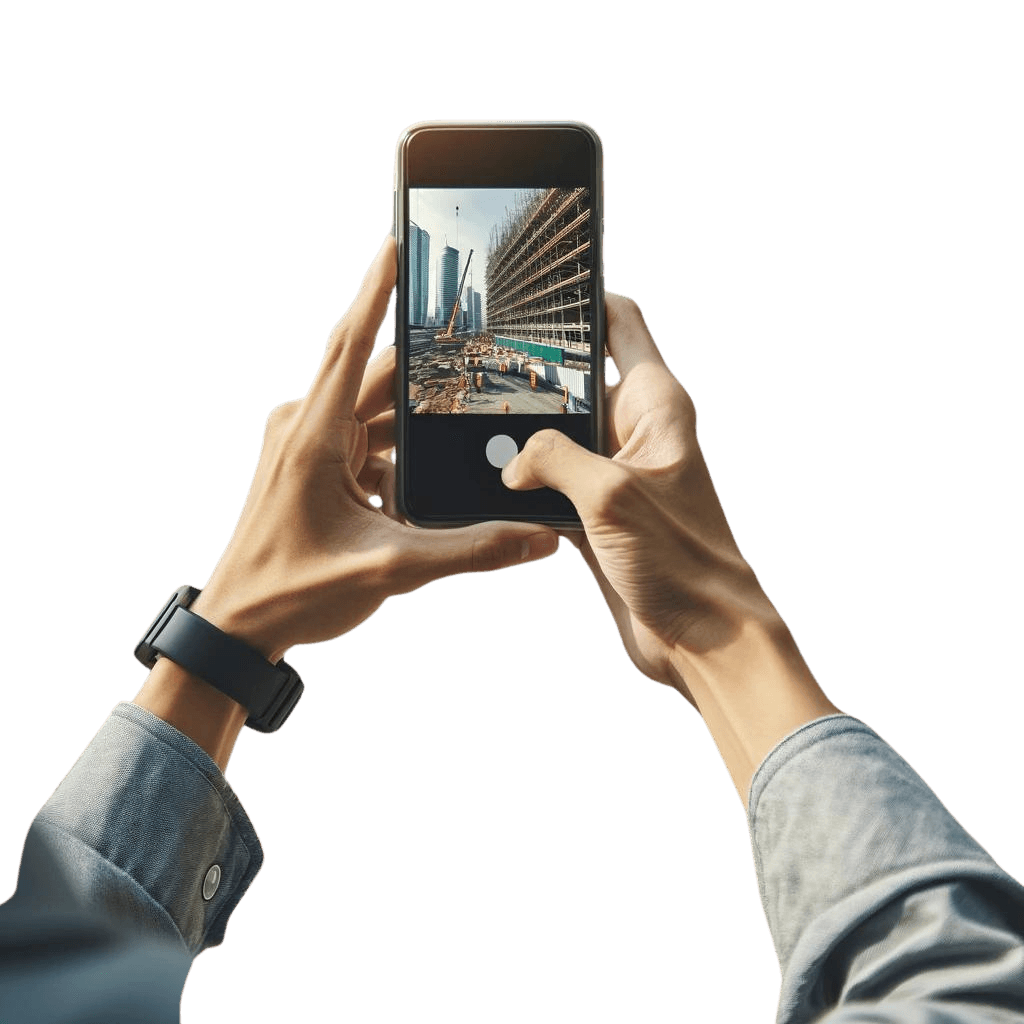 Screenshot of the main dashboard with gradients as background