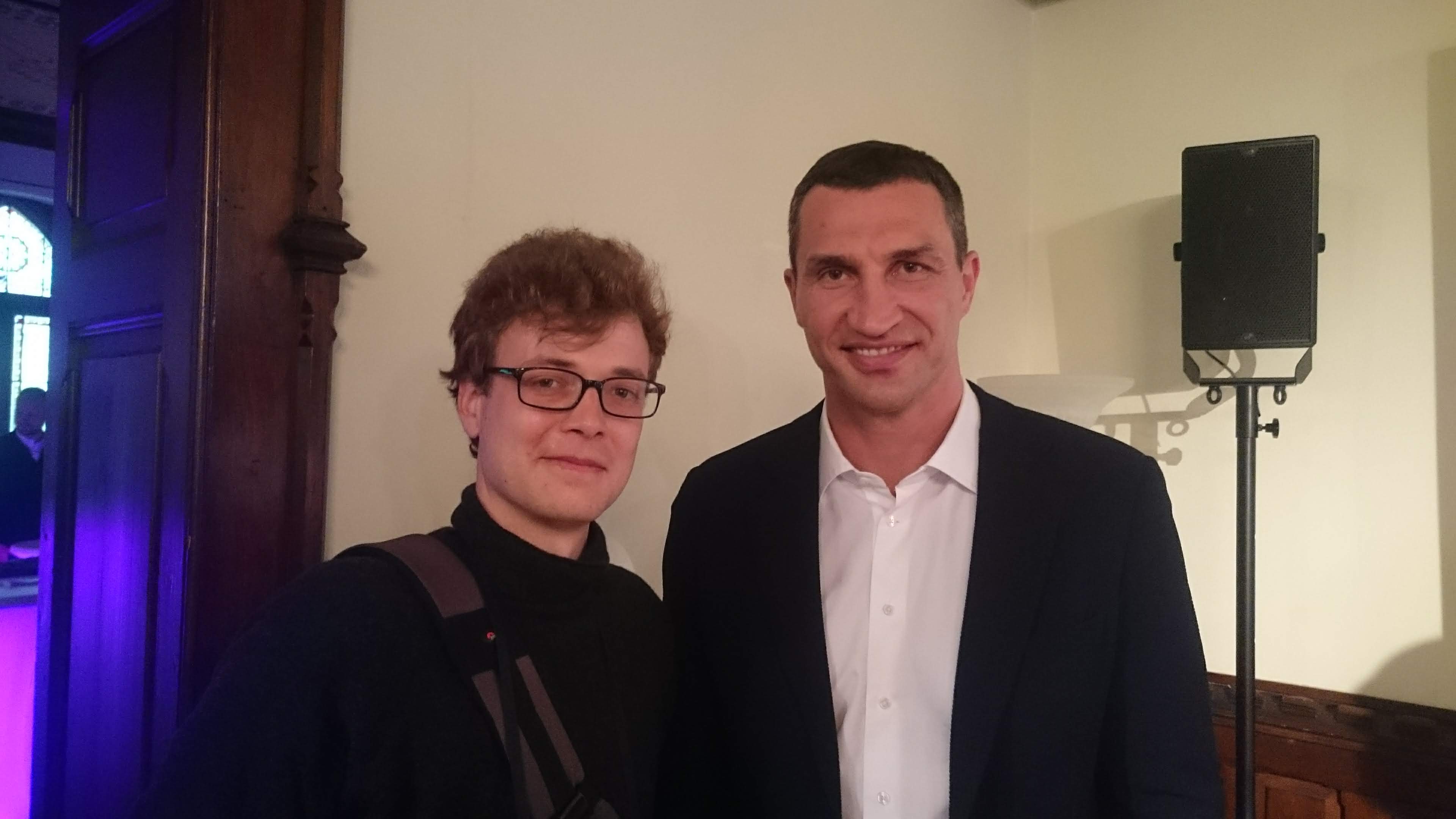 Digitalderby -Moritz Janis Richartz with Dr. Vladimir Klitschko