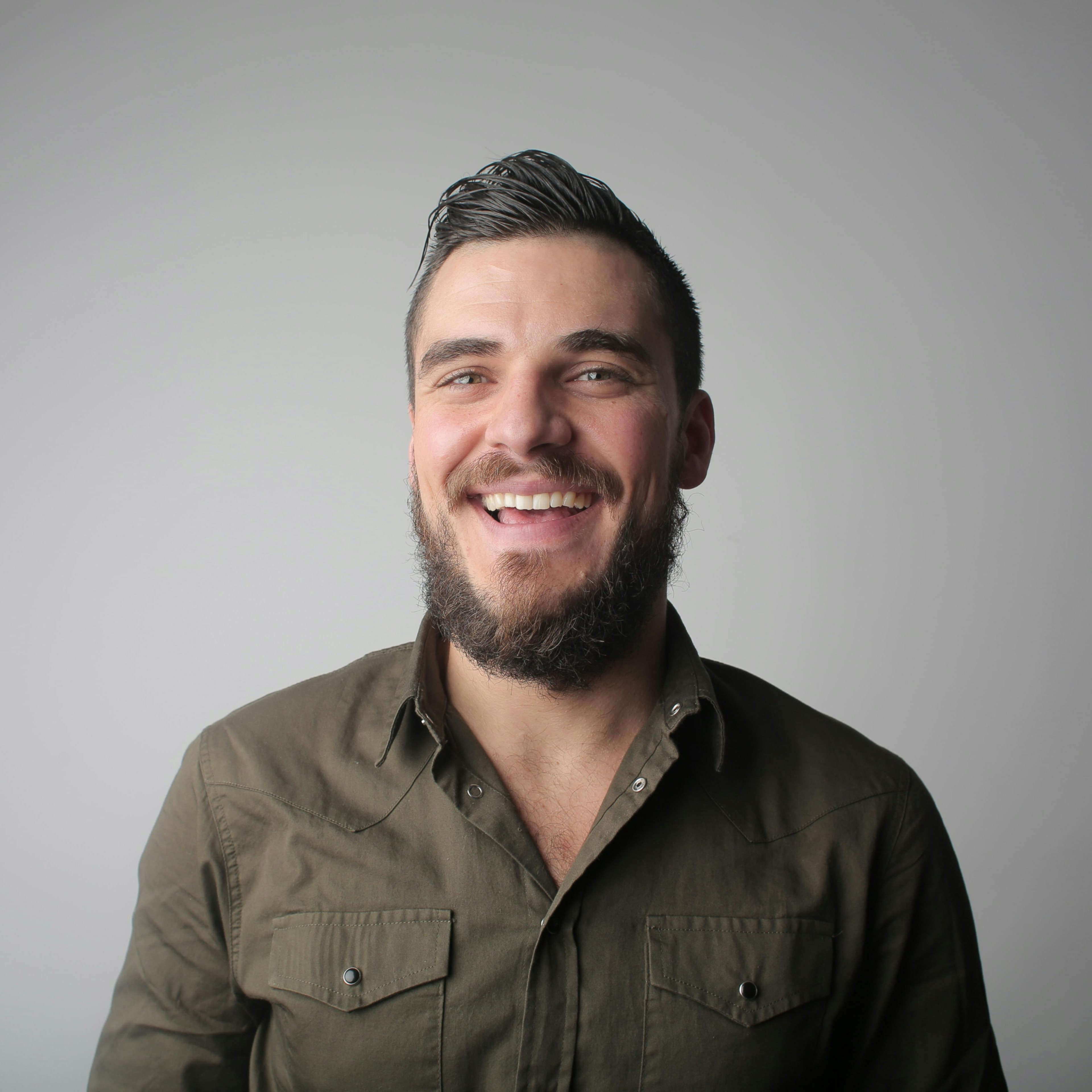 grayscale photo of man