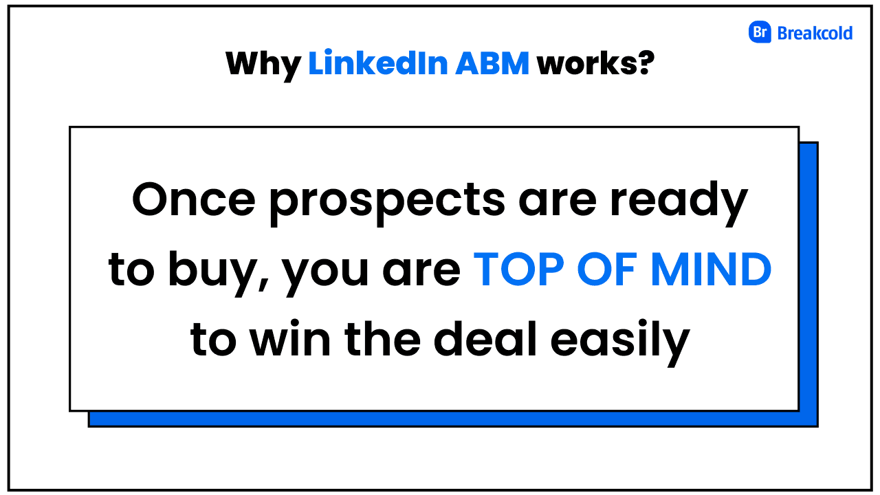 Why LinkedIn Account-Based Marketing works?