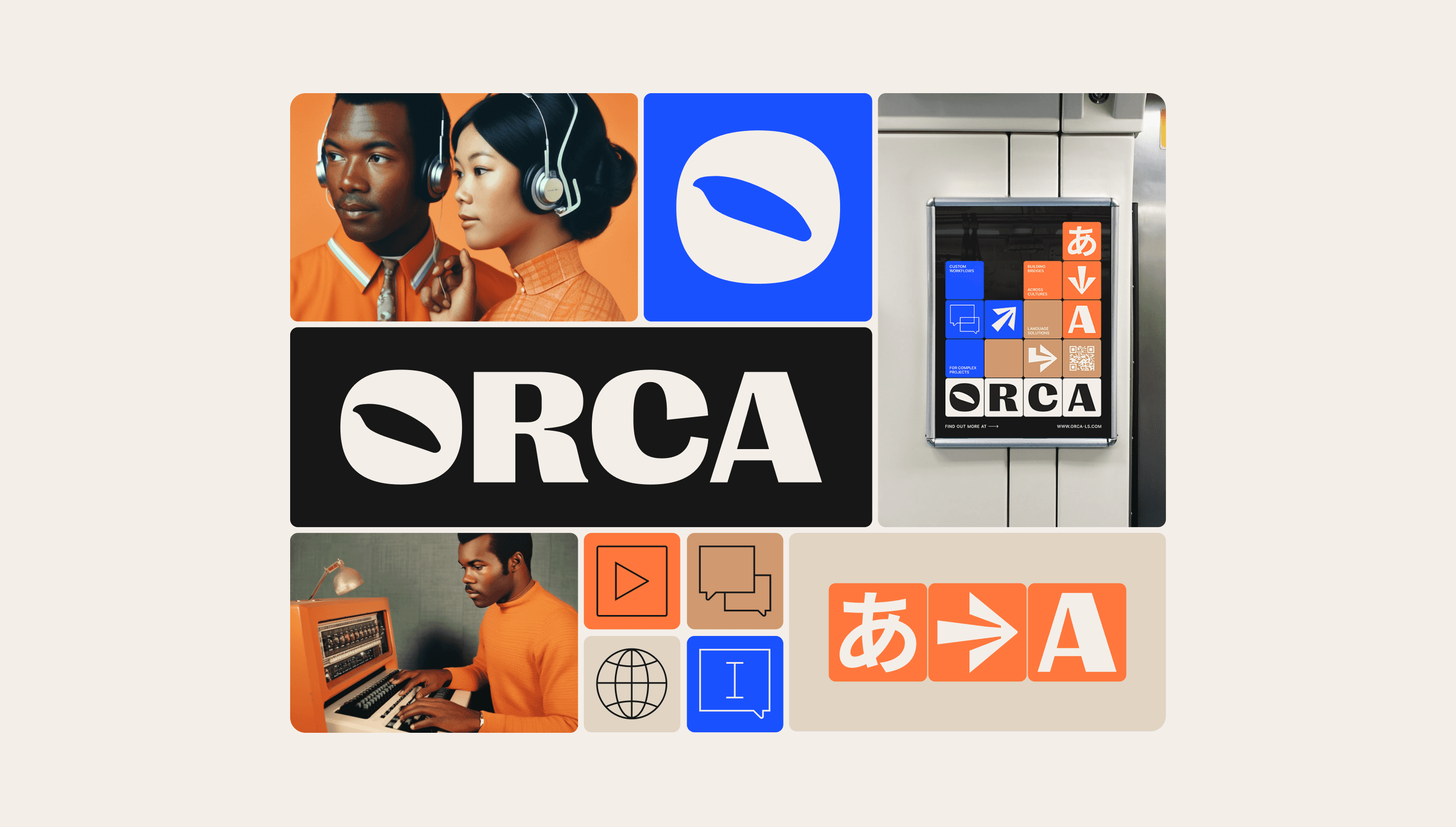 ORCA brand collage