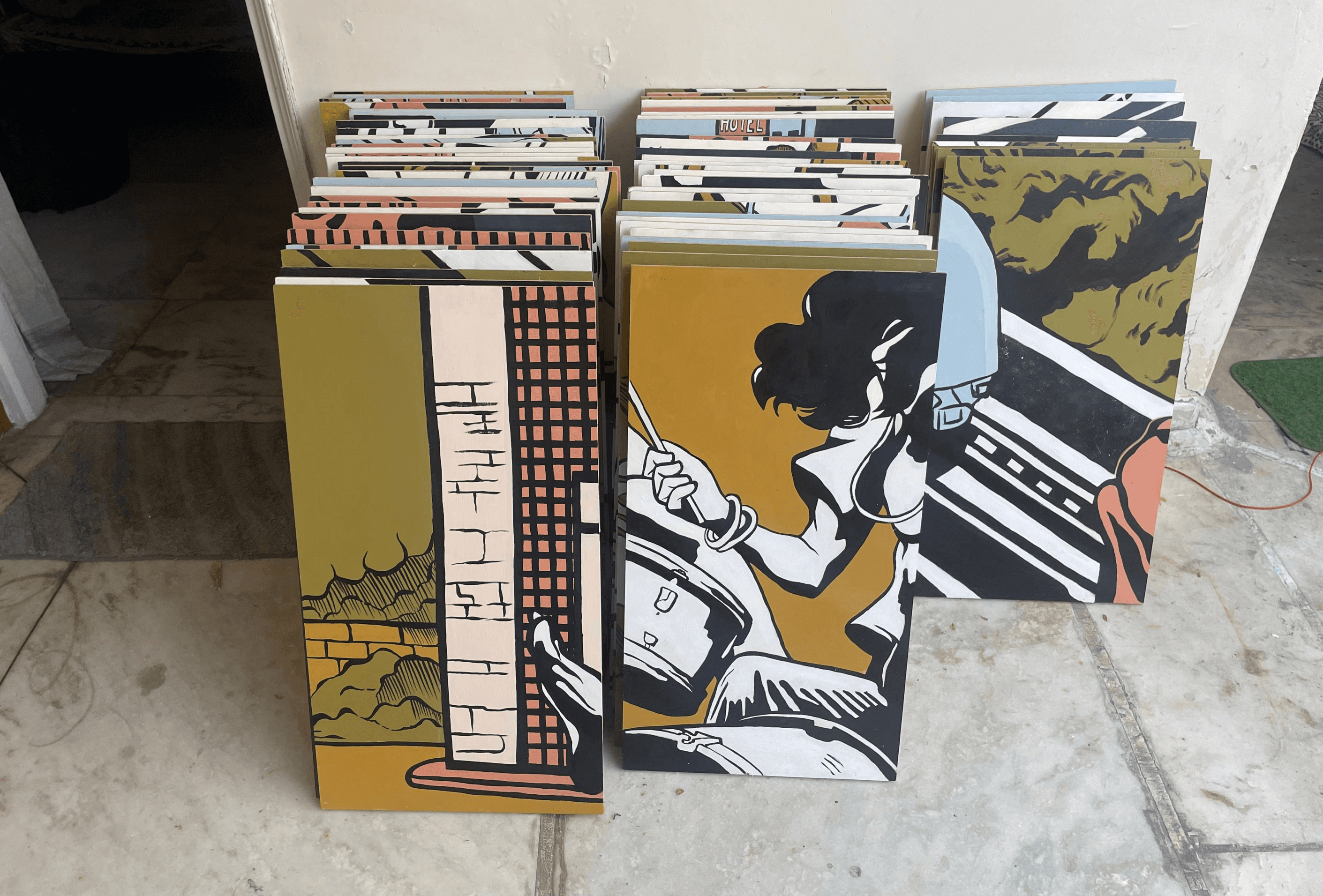 Image showing canvas paintings as a service offerred by Studio atman