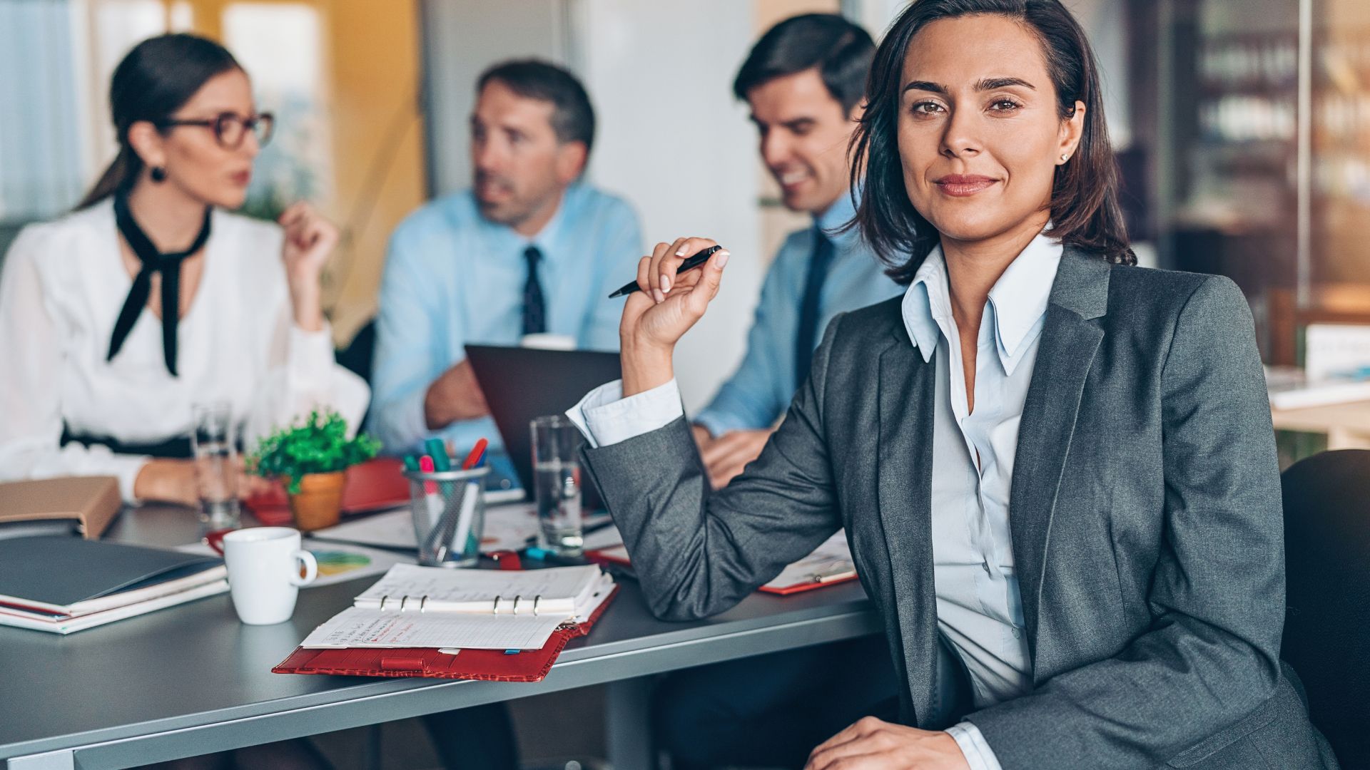 Dynamic picture of a cyclist riding downhill