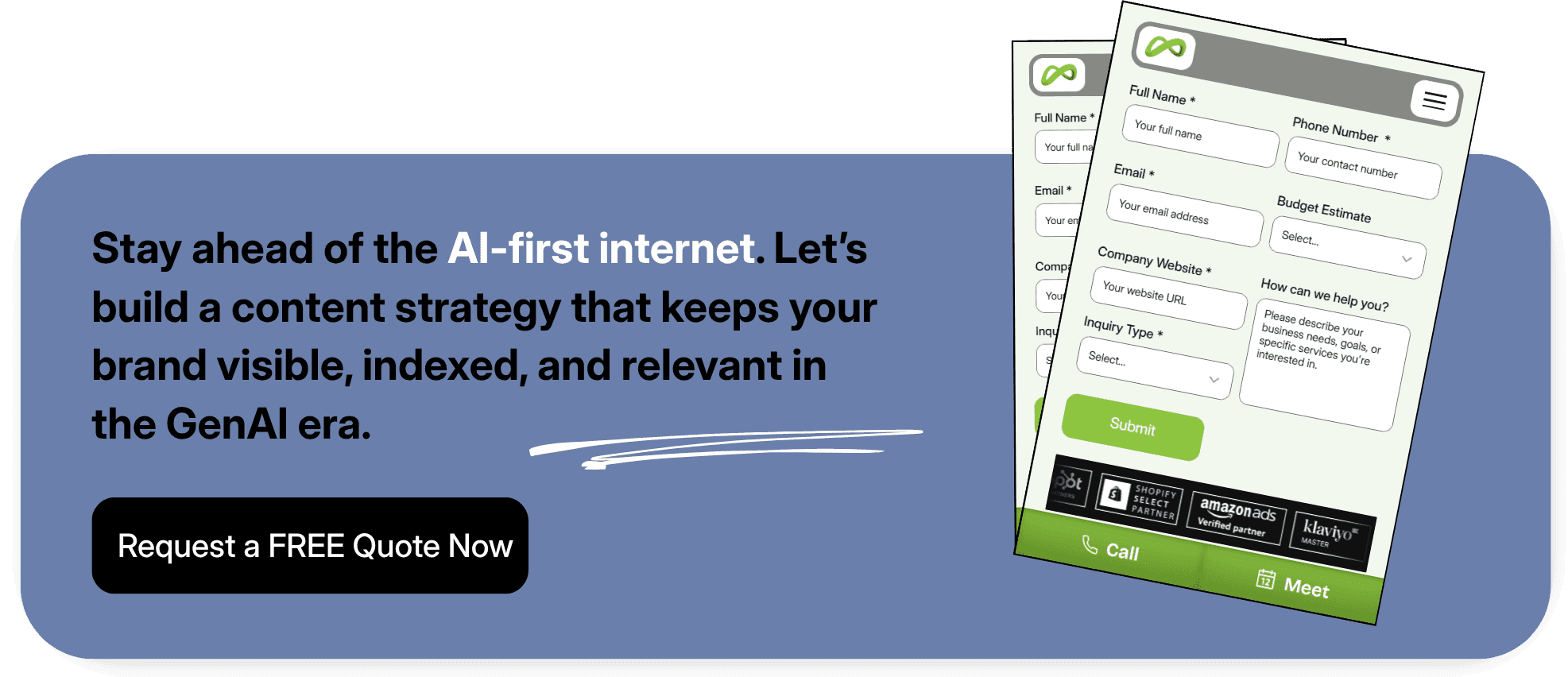 Free AI-search visibility audit call-to-action banner from Coozmoo