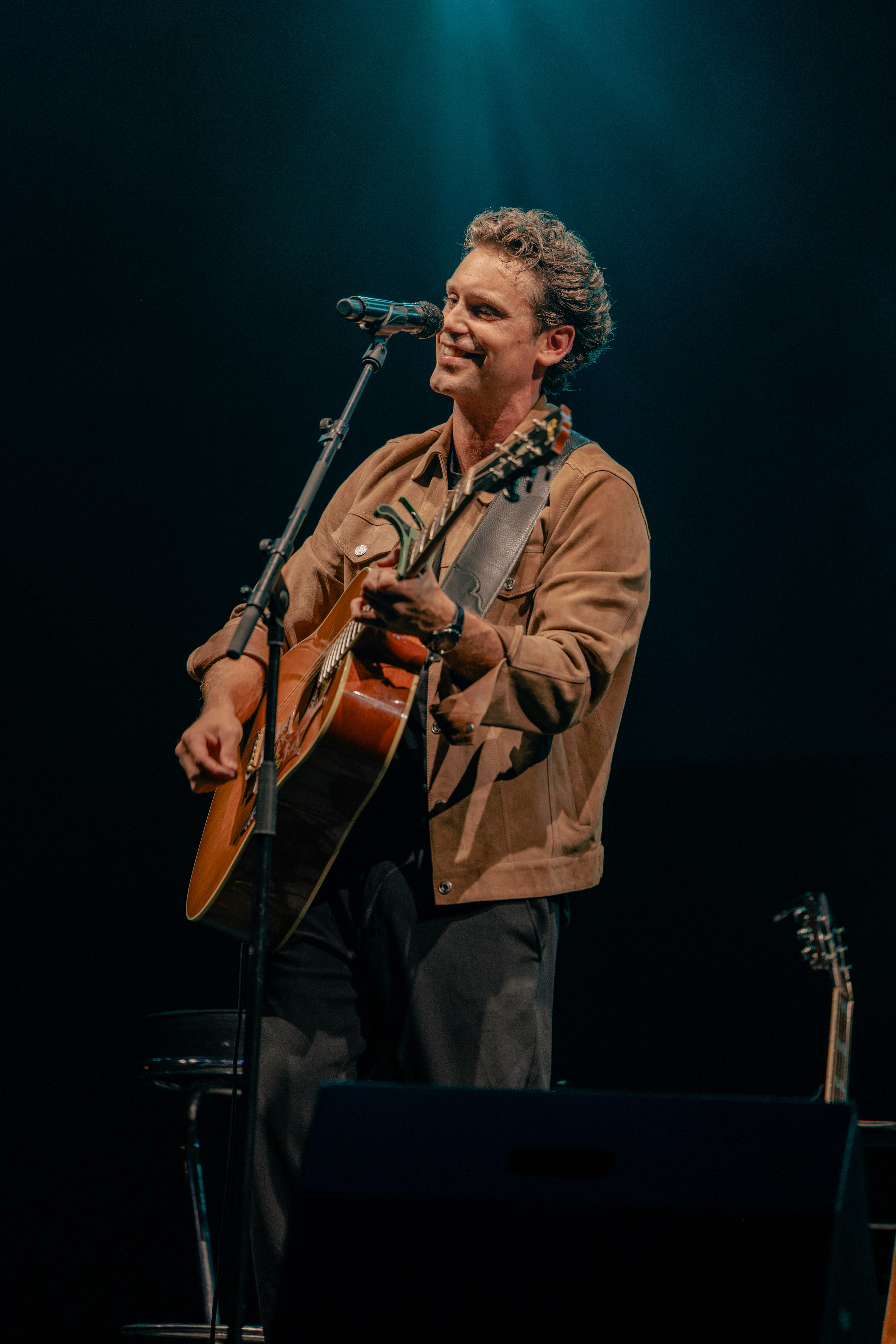 Stylish model in crowd