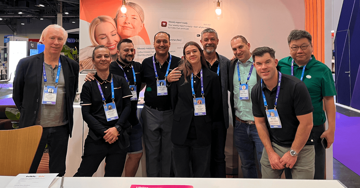 HIA Team at the booth at HLTH 2025
