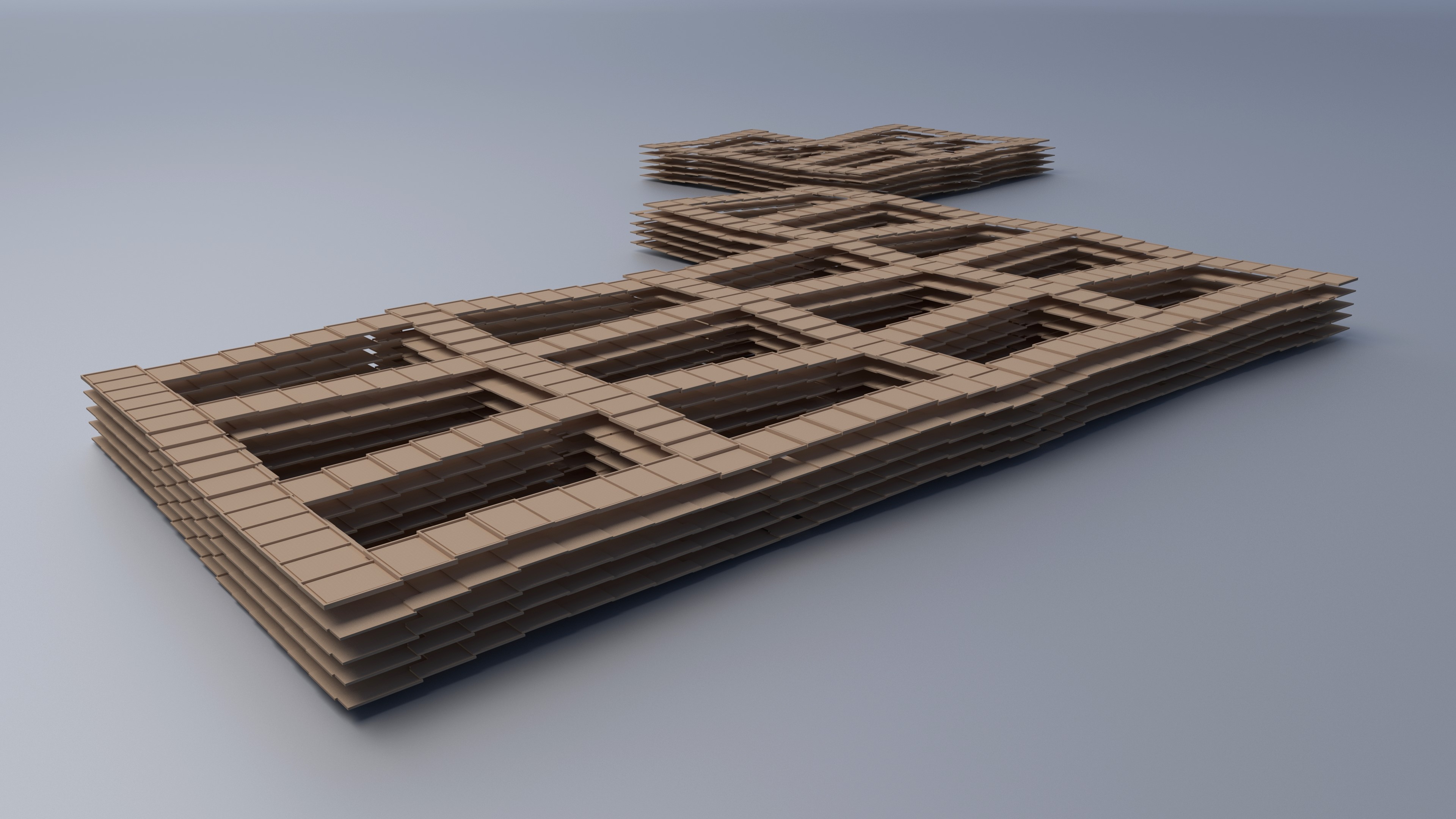 Collective housing Glasgow concept model