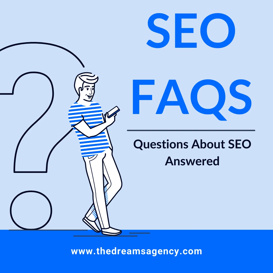 A banner post saying seo faq