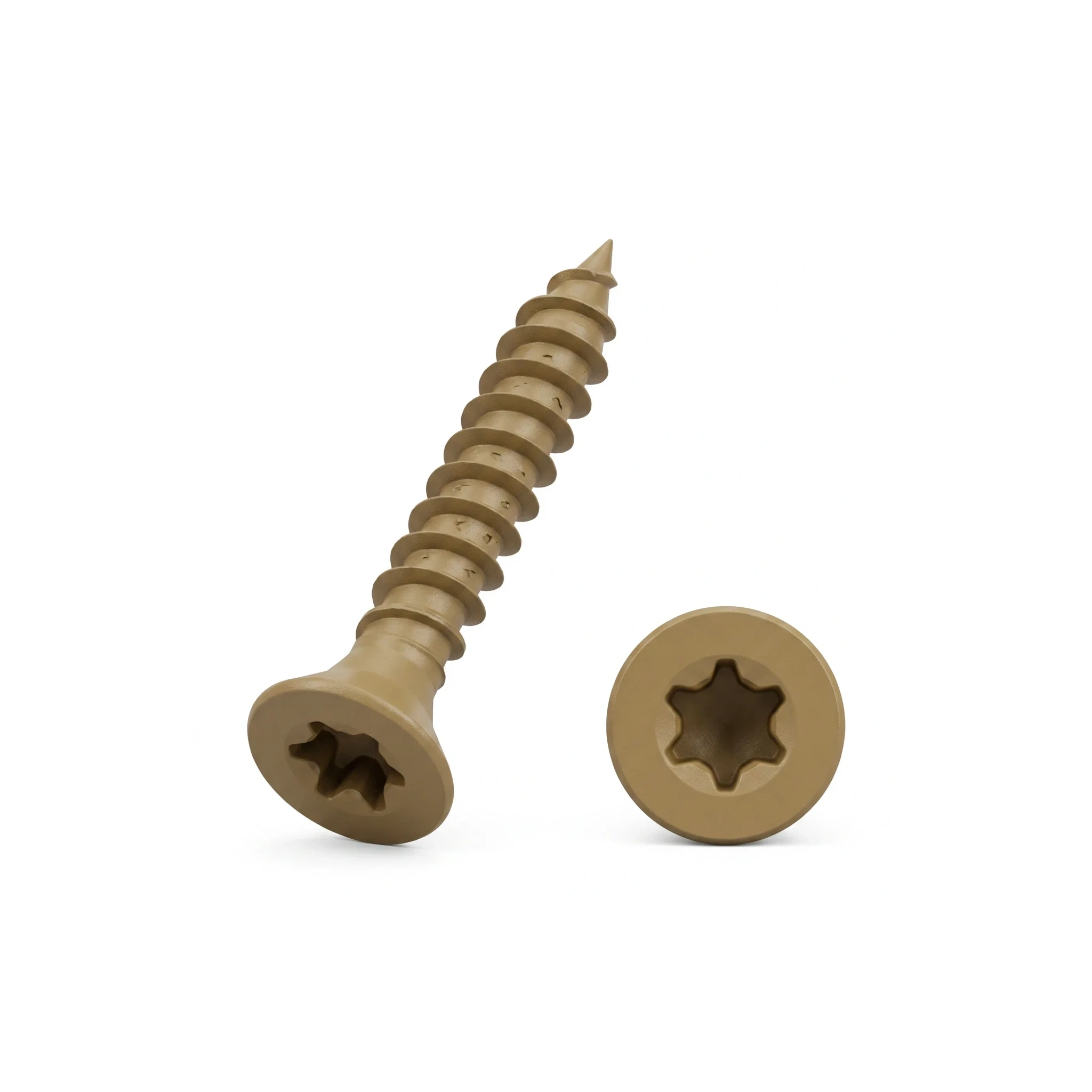 #9 x 3 in Tan Deck Screw available from Capital Lumber in Boise, Idaho