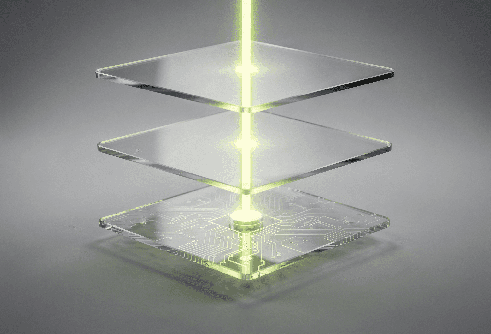 WeFi onchain financial technology stack with three infrastructure layers connected by data flow
