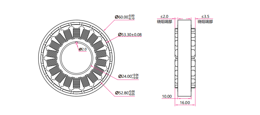 fm5010w costr frameless torque motors Back-EMF Constant Curve Line-Line Inductance Peak Torque
