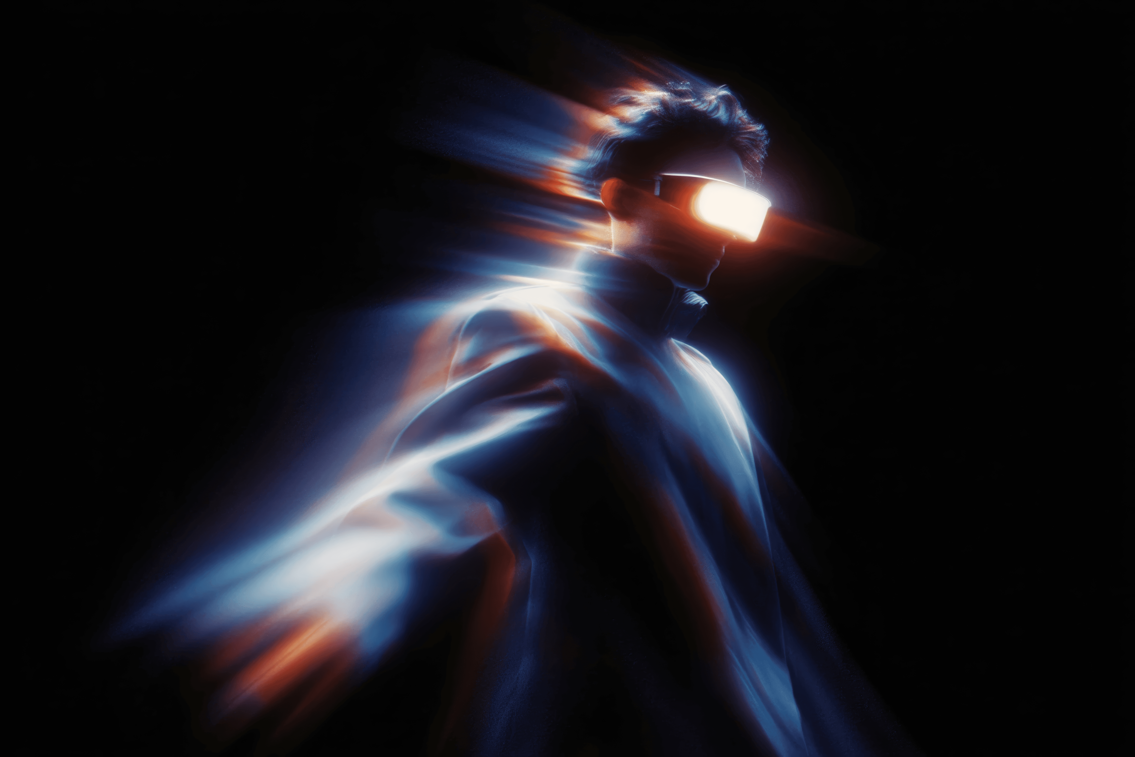 cyberpunk neon visor