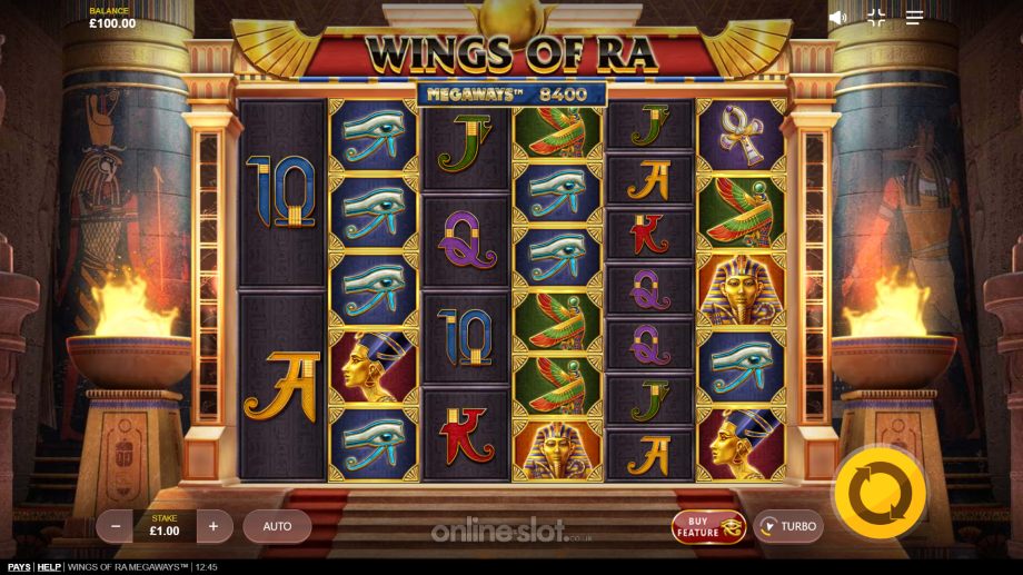 Wings of Ra Megaways — base game