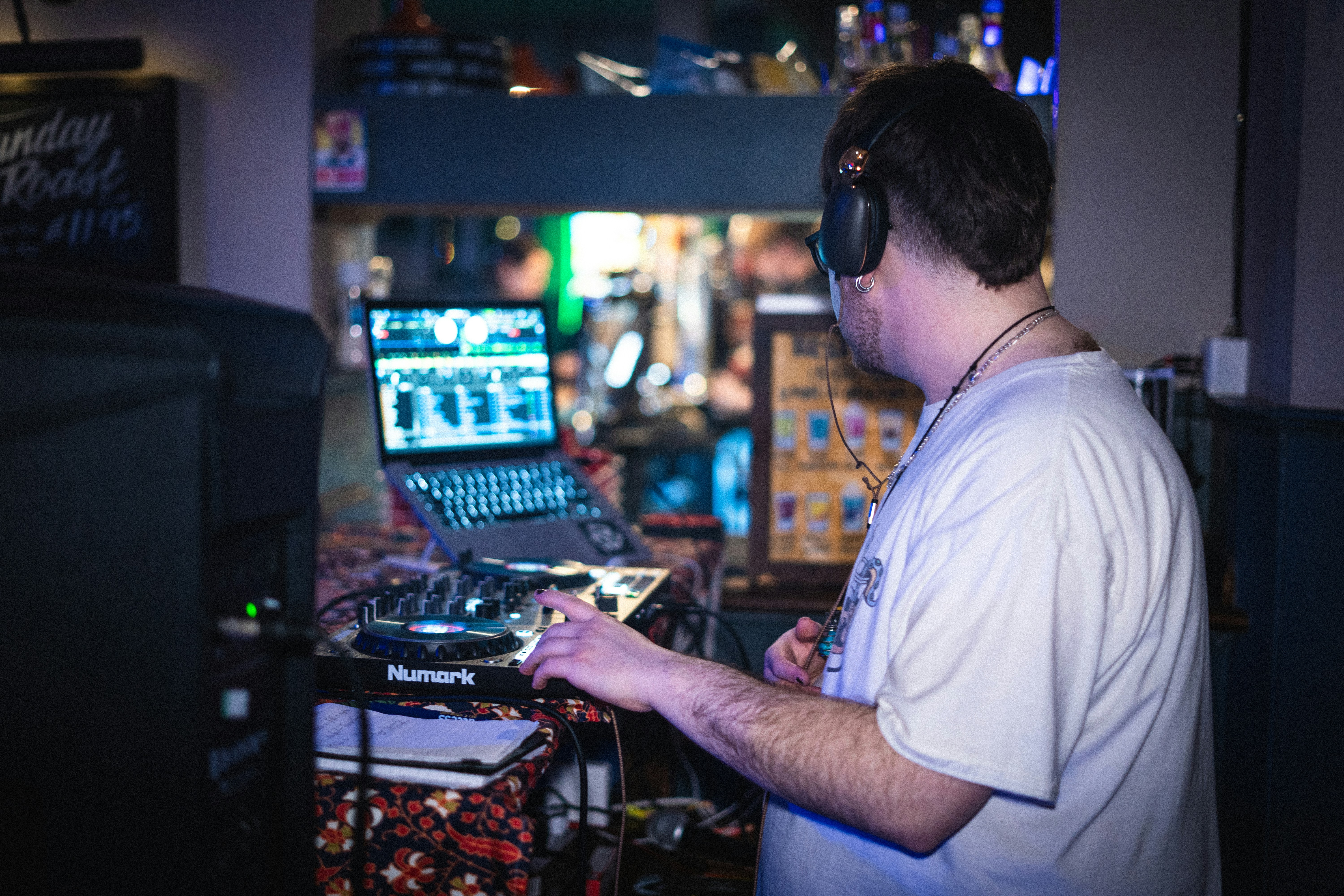 person in a studio - Fan Metrics