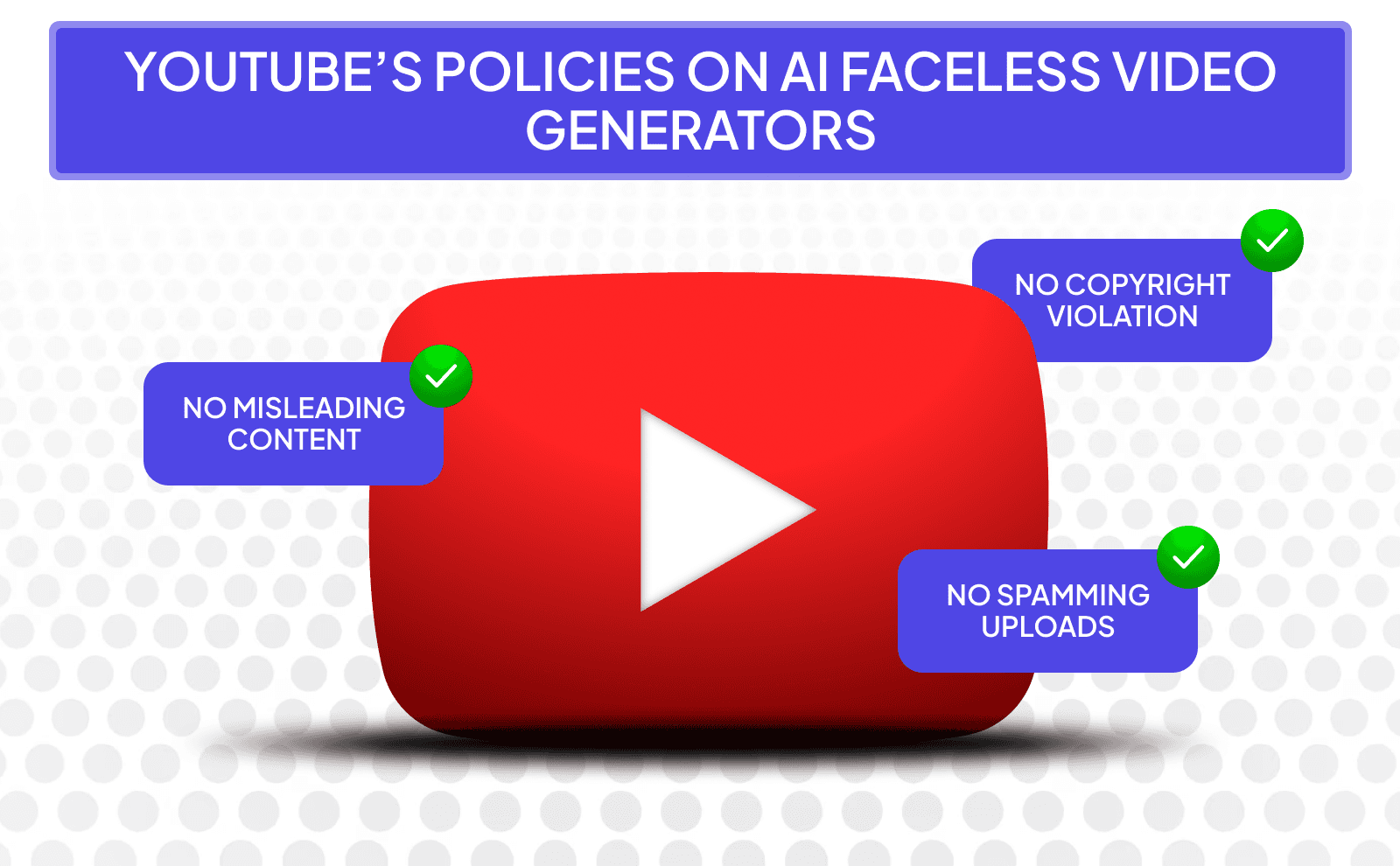 Youtube’s policies on AI faceless video generators - AI Tools to Create Faceless Videos