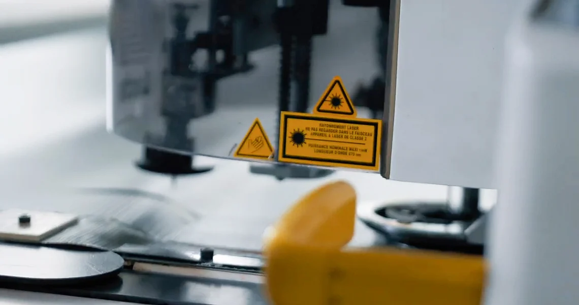 Worker operating machine