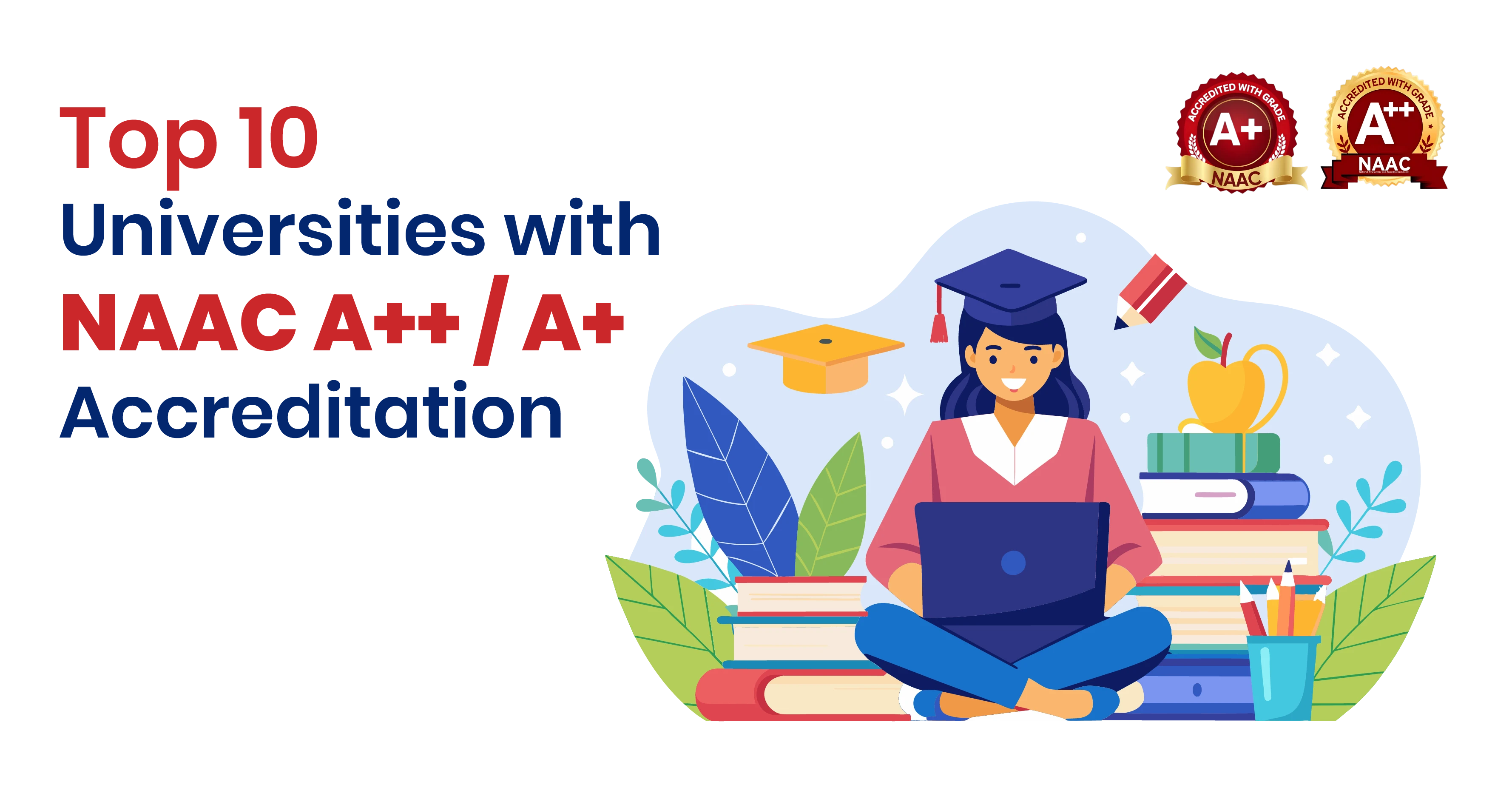 Image which is representing top 10 universities having NAAC accreditations