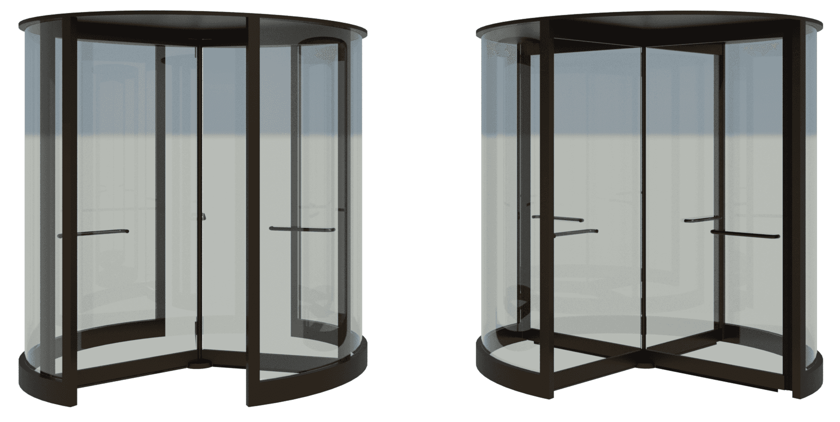 Three- and four-wing models from International Revolving Door.