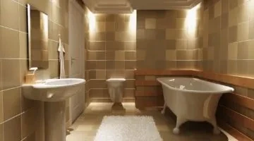 ışıklı banyo
