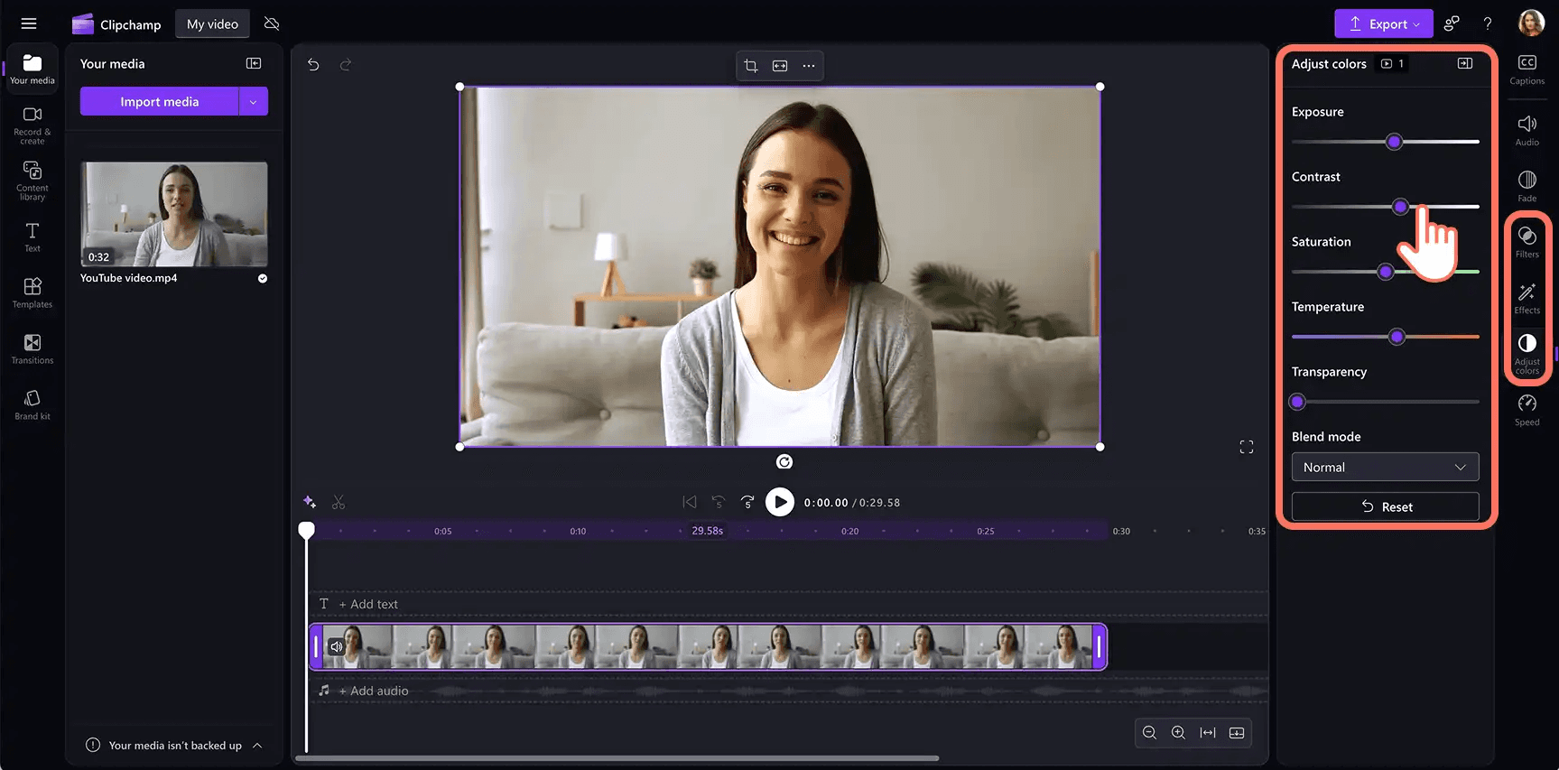 Adjusting video colors in editing software - How to Make a Good Hook