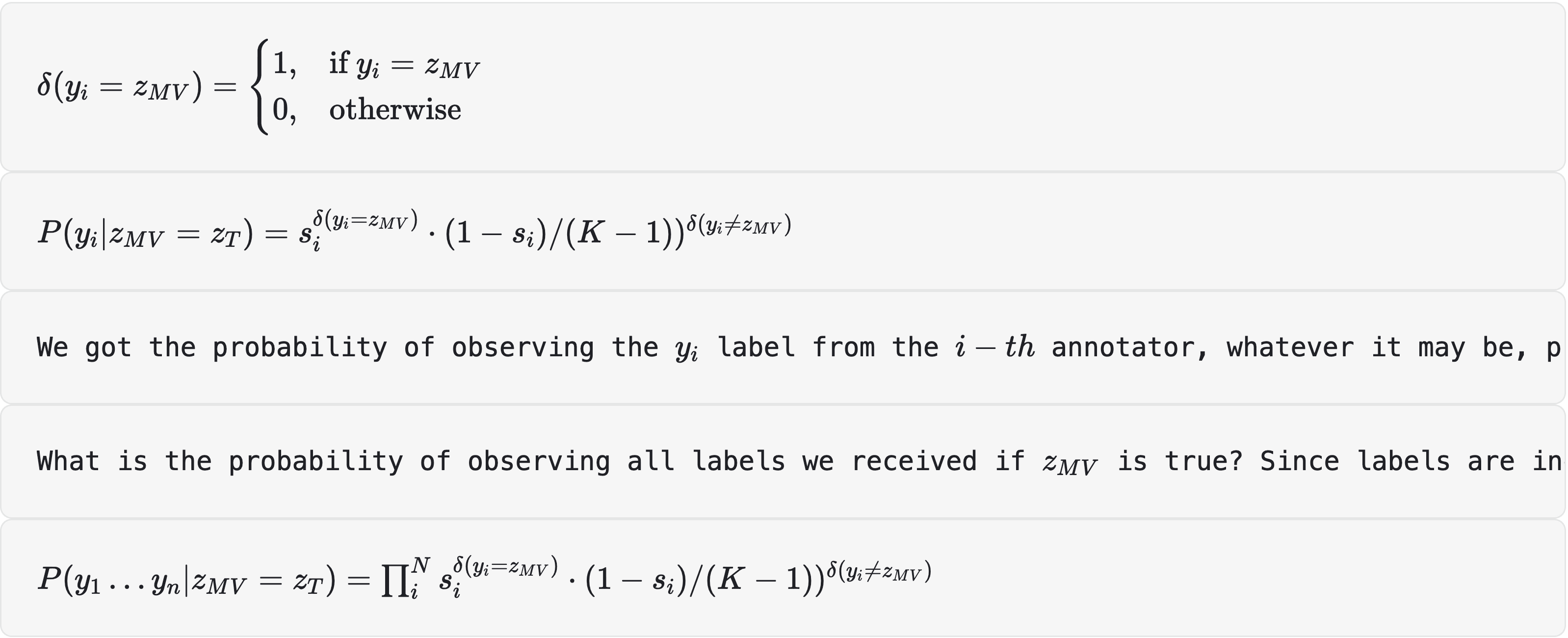 The delta function is a more succinct way to formulate this