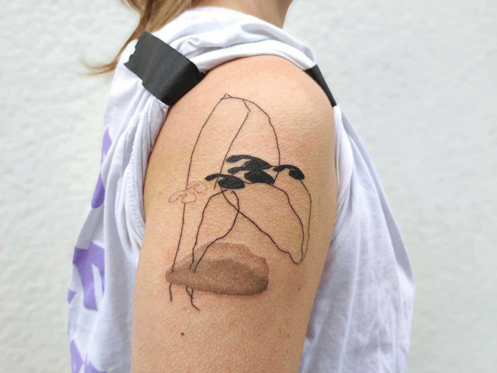 abstract shapes tattoo