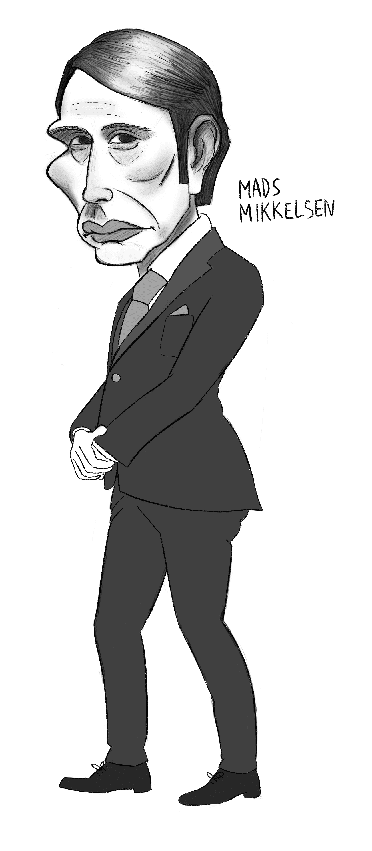 mads mikkelson caricature