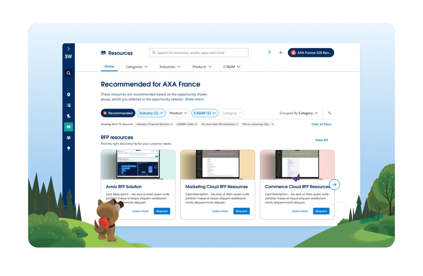 Resource space homepage