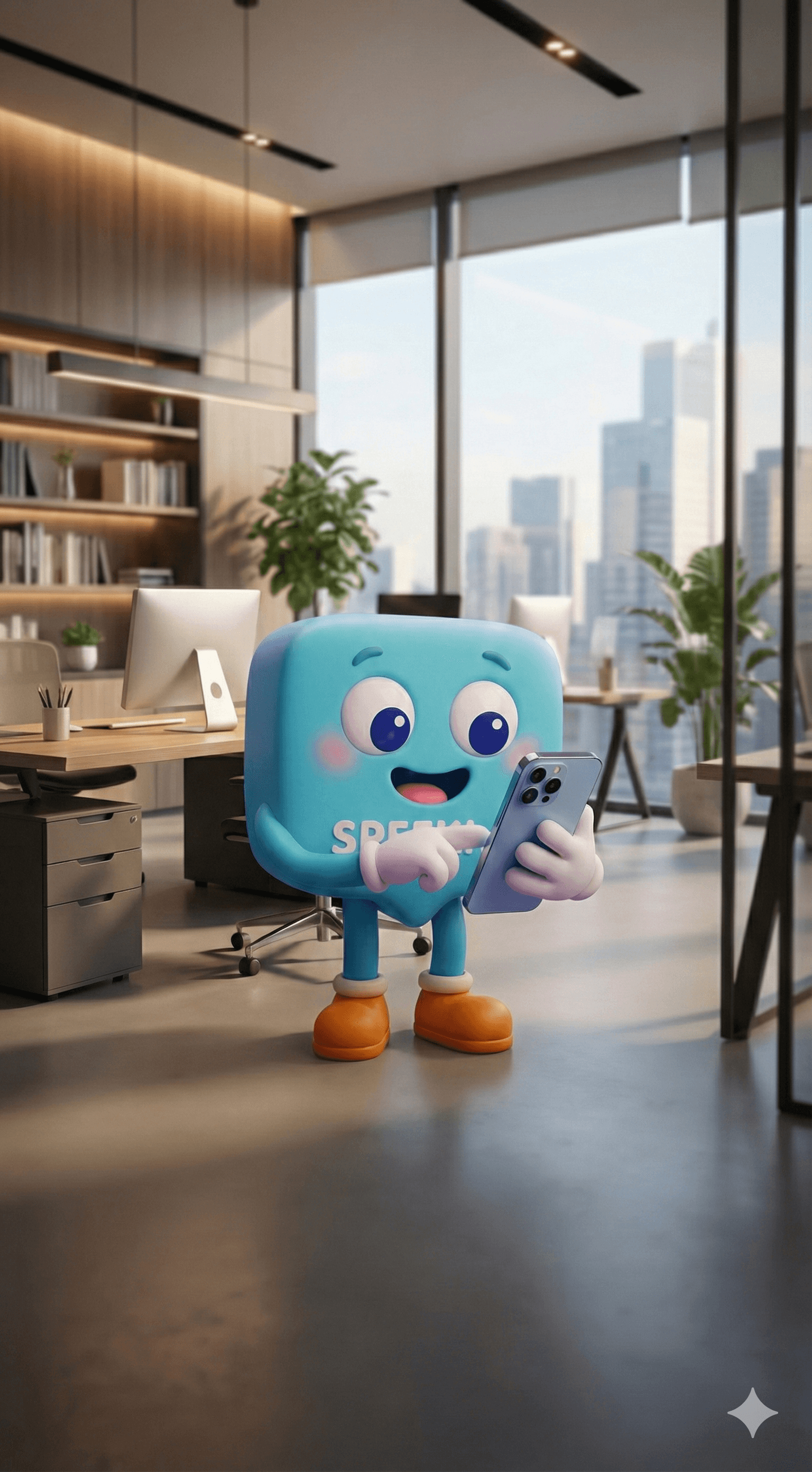 woman holding a phone and man looking at the phone. both are smiling