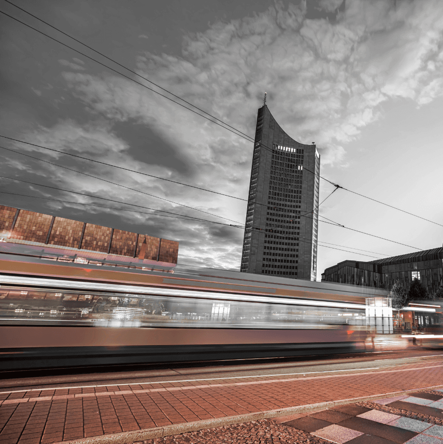 Straßenbahnverkehr in Leipzig im Rahmen des Standortkonzepts für Bus und Tram