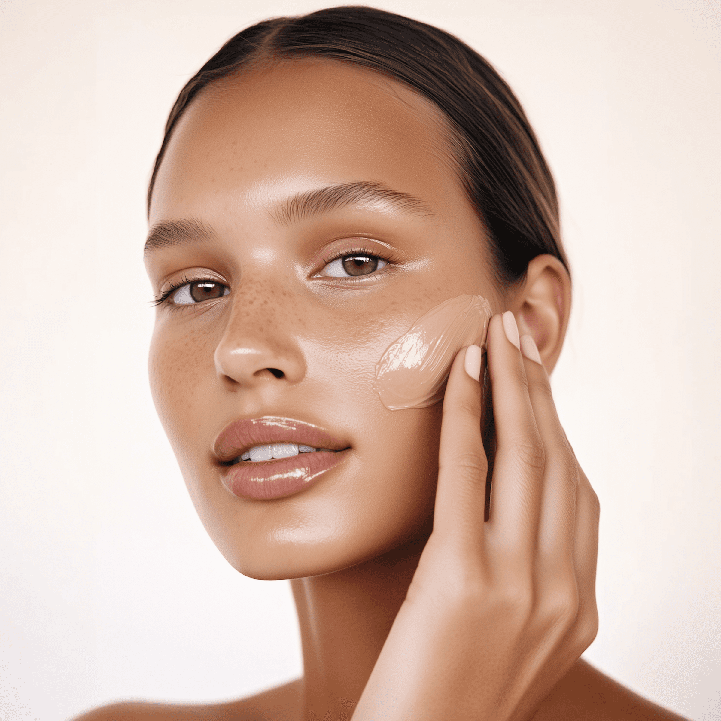 Middle aged woman smiling