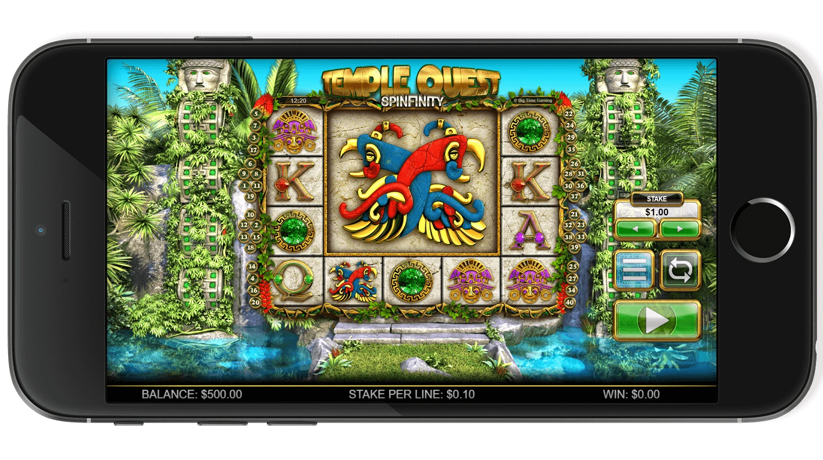 Temple Quest Spinfinity - base game Big Time Gaming