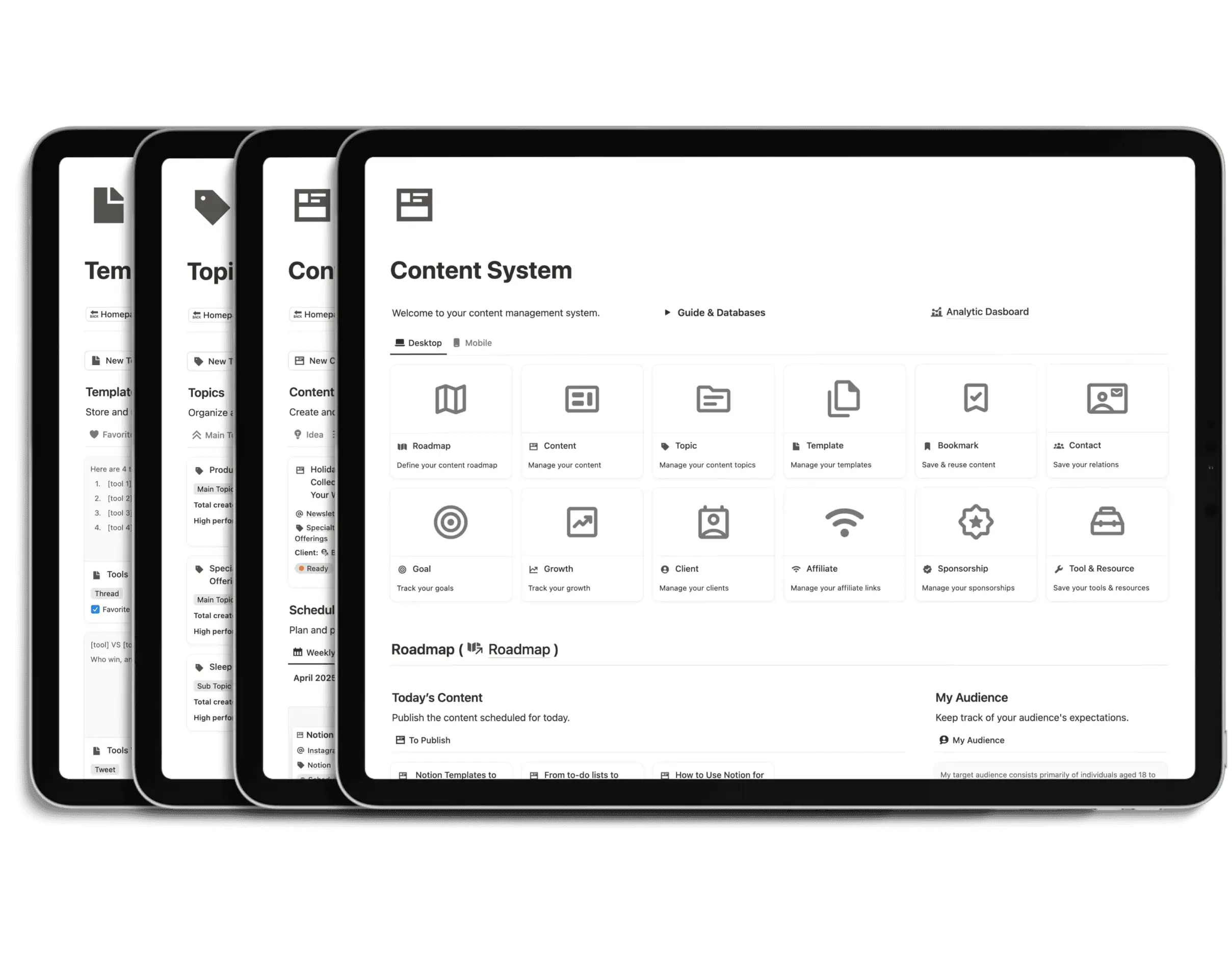 Notion Content System - 20+ Templates