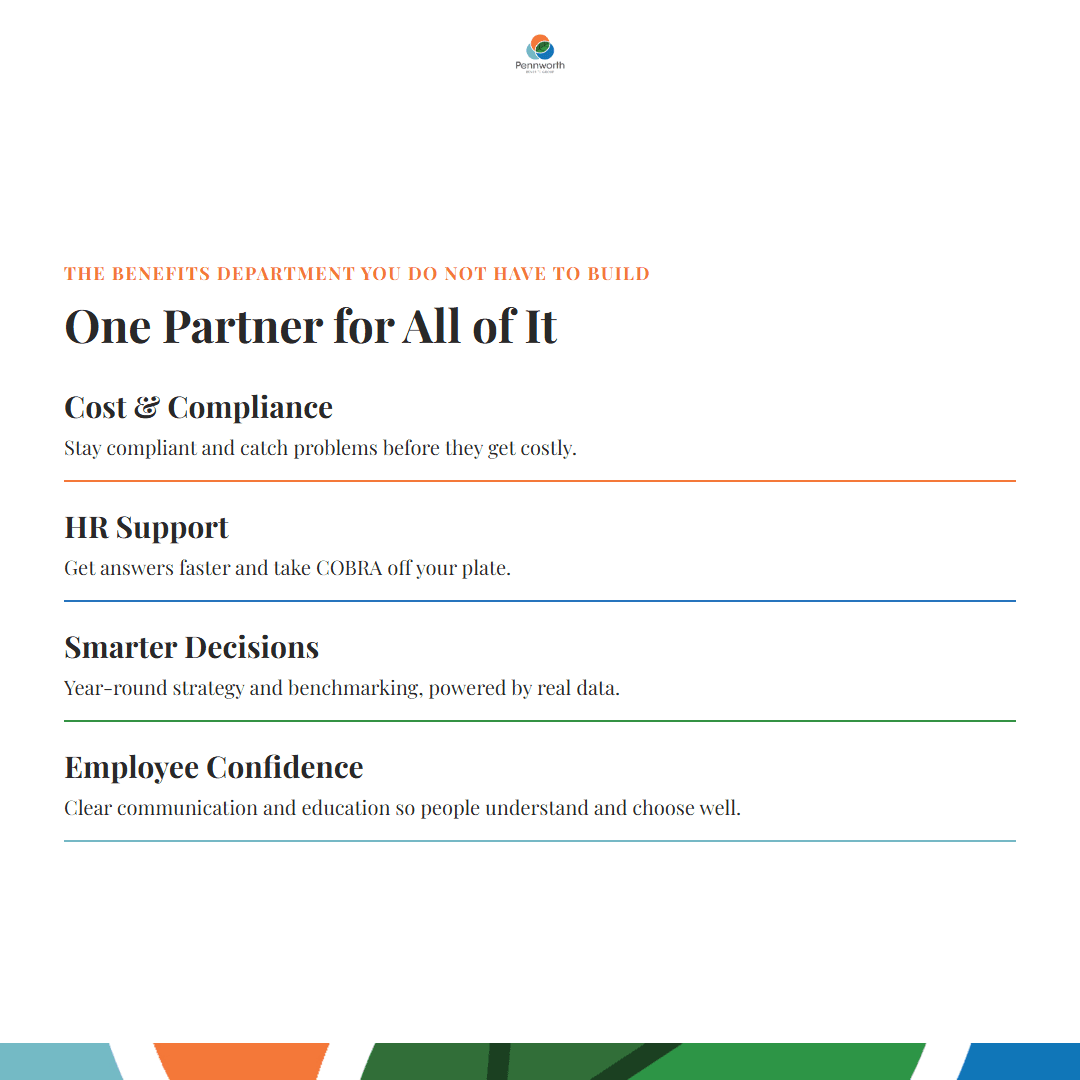 One partner for all of it: cost and compliance, HR support, smarter decisions, employee confidence