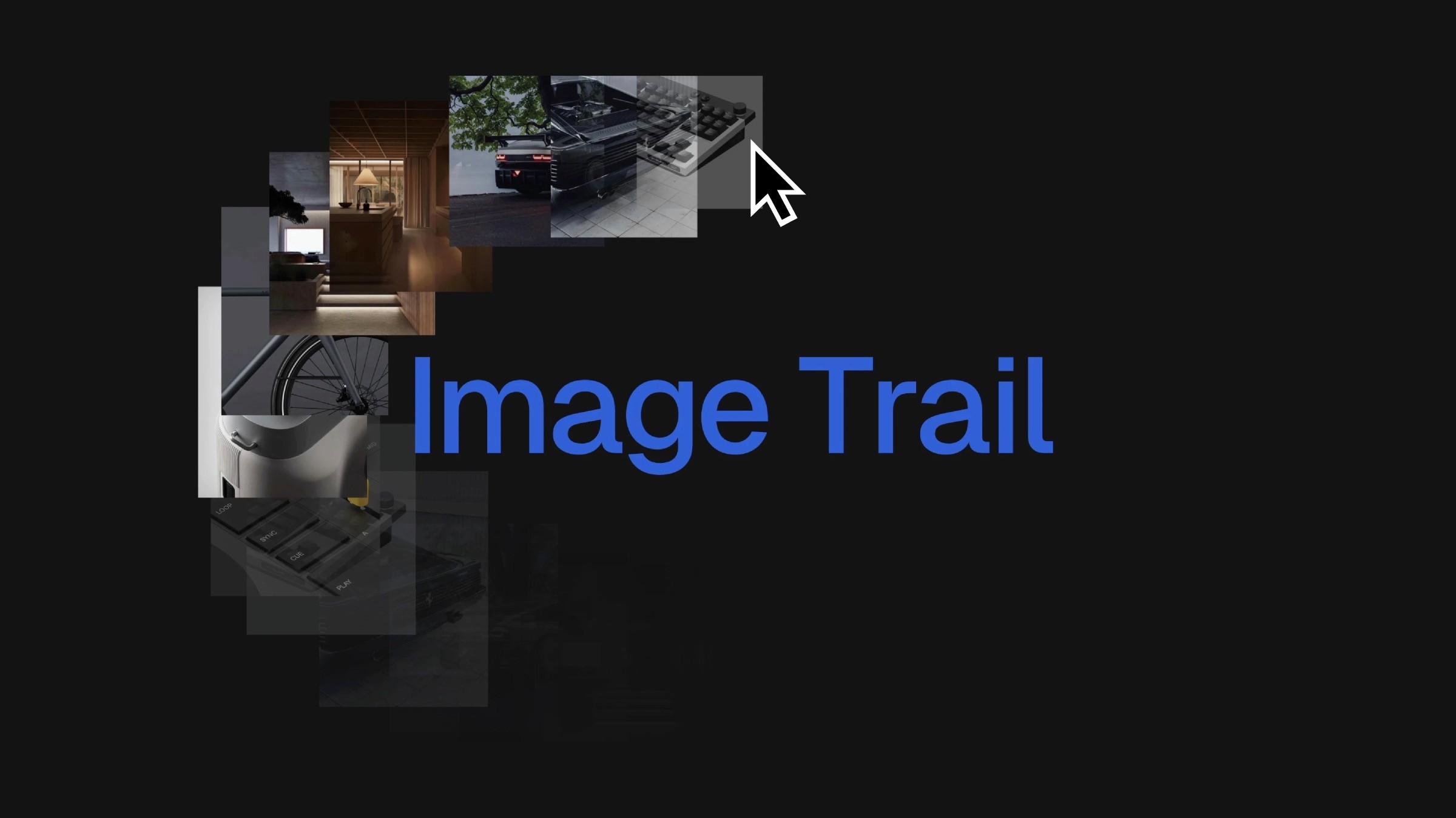 Interactive Image Trail following cursor movement