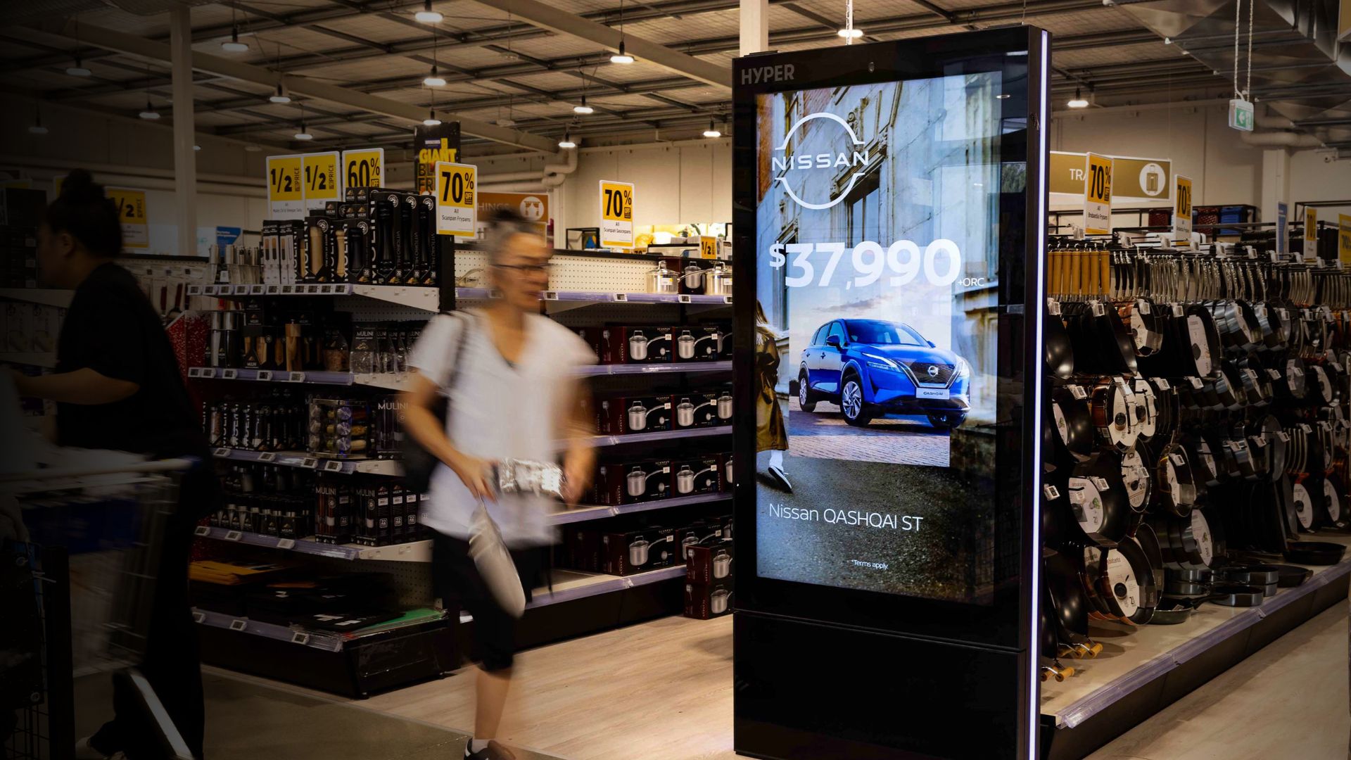 Artistic portrait with red and blue lighting creating a dramatic effect